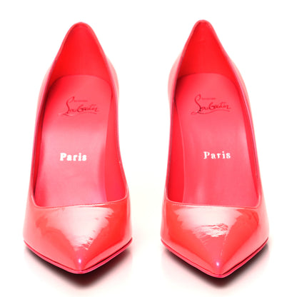Christian Louboutin Patent Kate 100 Pumps 37.5 Fluo Pink 2 of 7