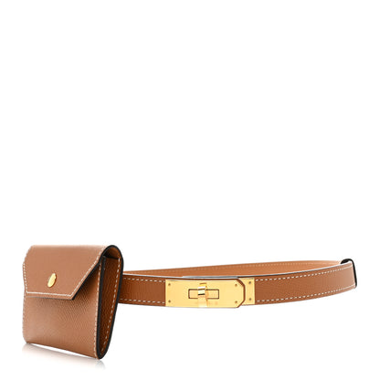 Hermes Epsom Kelly Pocket Belt Gold 1 of 6