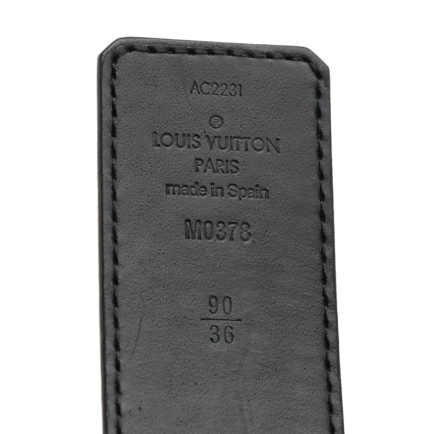 Louis Vuitton Damier Salt 40mm LV Initiales Reversible Belt 90 36 Blue 4 of 8
