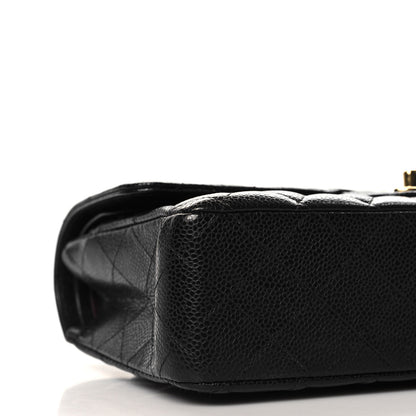 Chanel Caviar Quilted Medium Double Flap Black 9 of 11