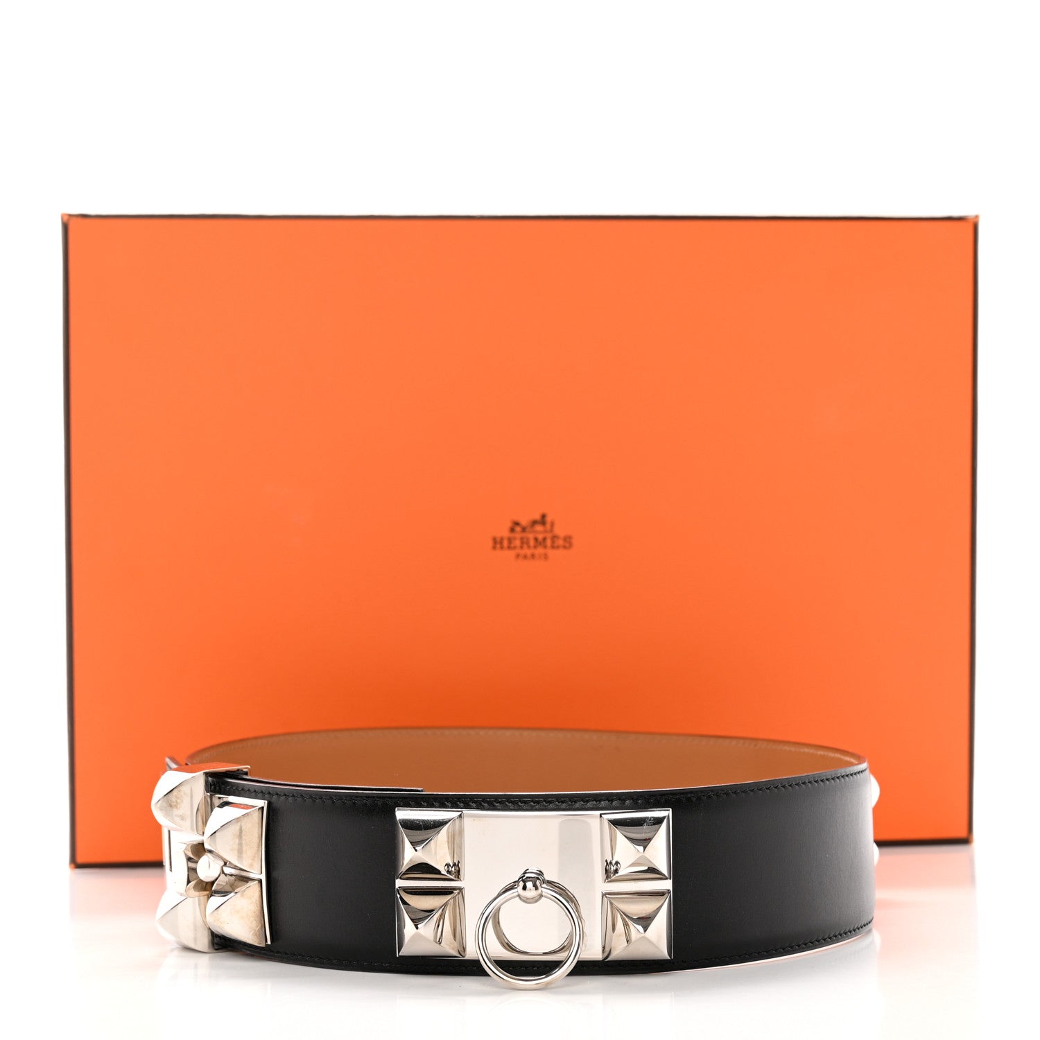 Hermes Box Collier De Chien CDC Belt 70 28 Black 13 of 13