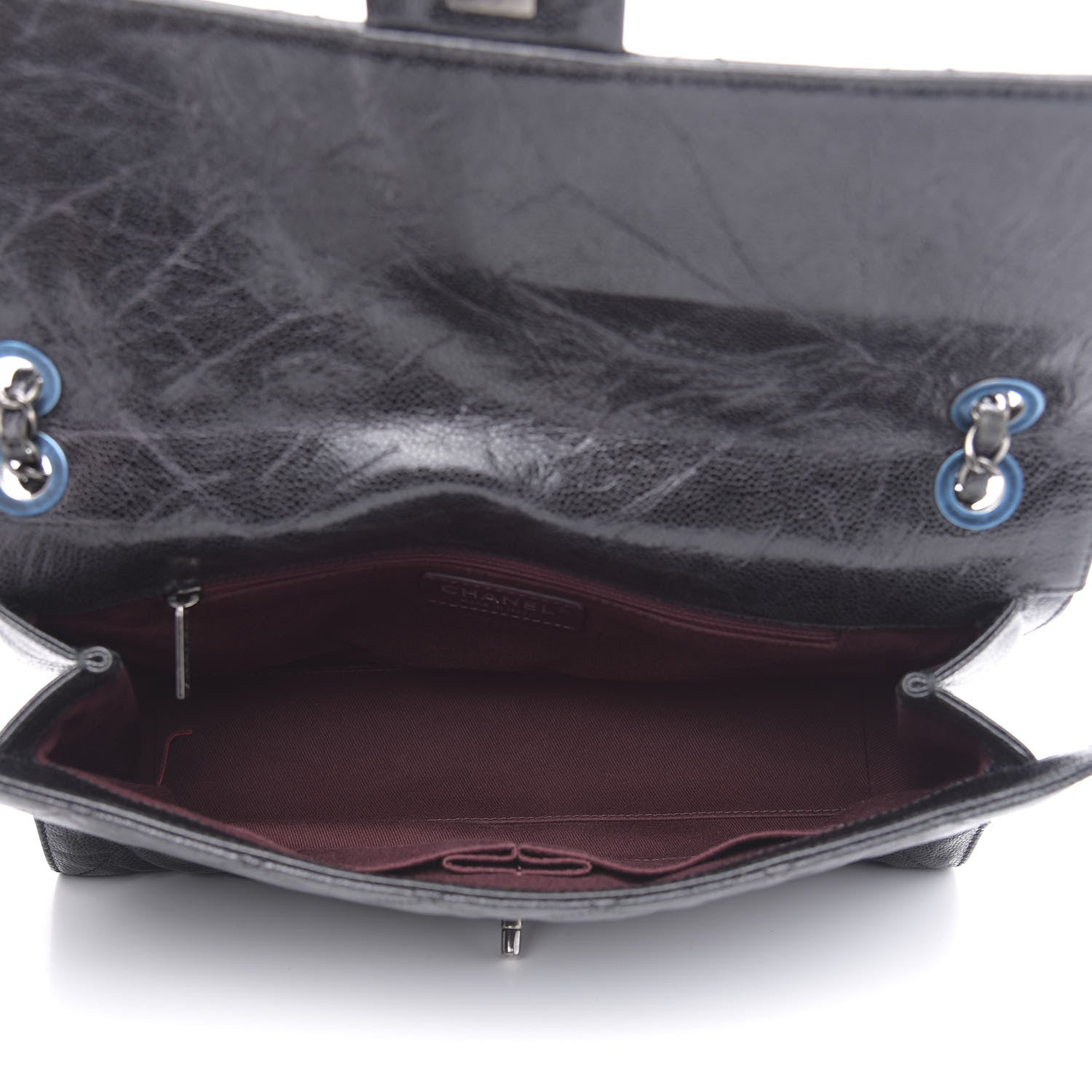 Chanel Crumpled Grained Calfskin Jumbo CC Crave Flap Black 5 of 15