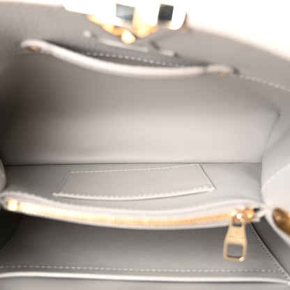 Louis Vuitton Taurillon Capucines BB Flint Grey 5 of 9