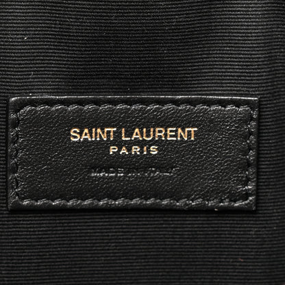 Saint Laurent Patent Calfskin Monogram Uptown Clutch Dark Red Wine 6 of 10