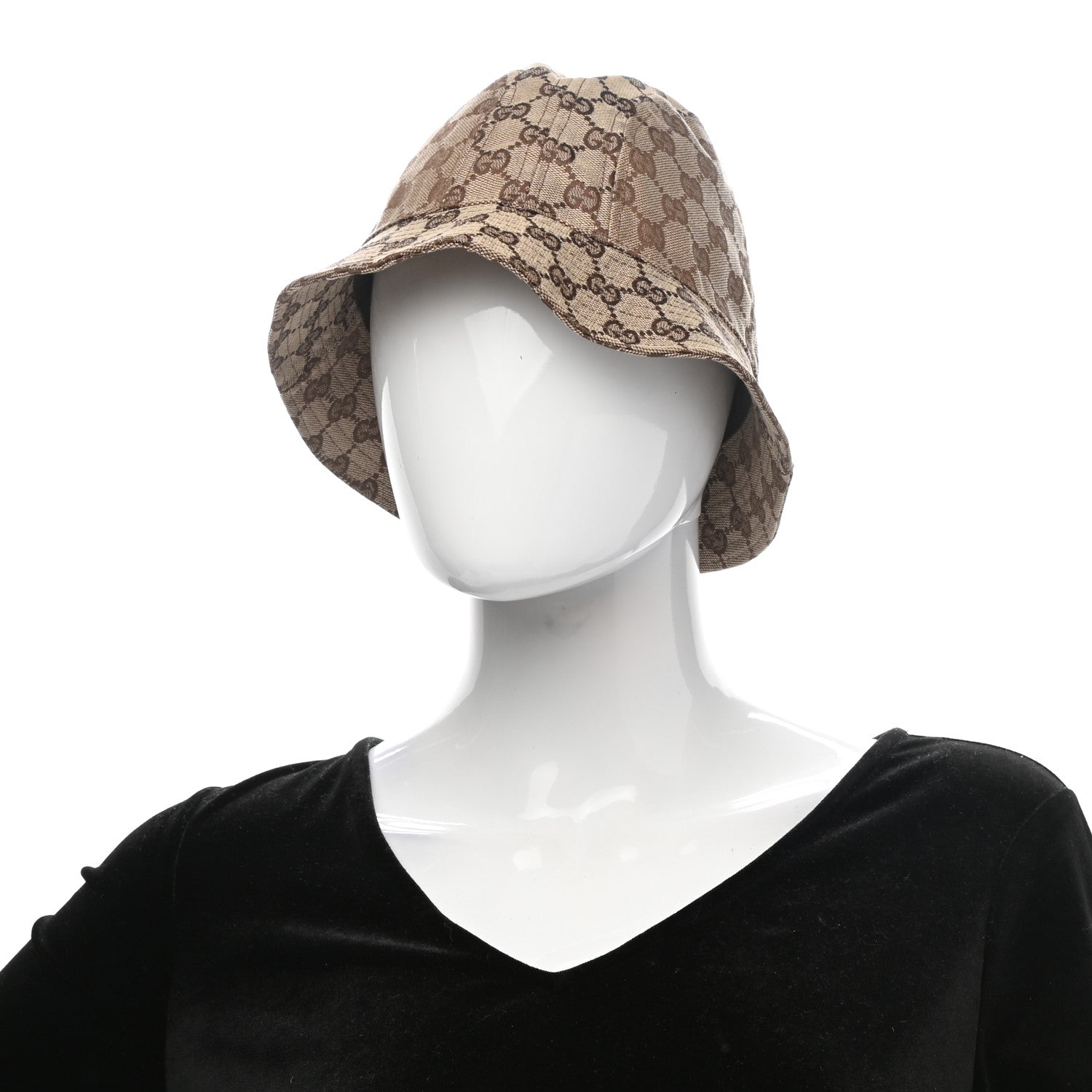 Gucci Monogram Bucket Hat S Brown 2 of 8