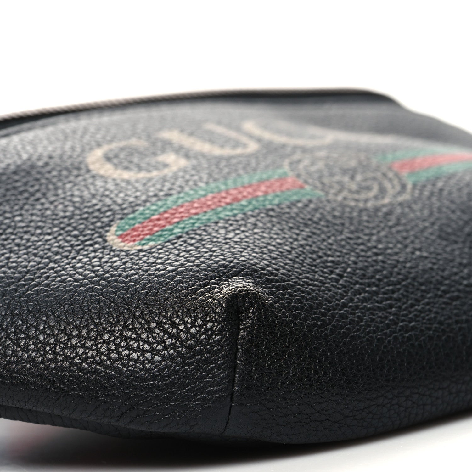 Gucci Grained Calfskin Small Logo Belt Bag Black 9 of 10