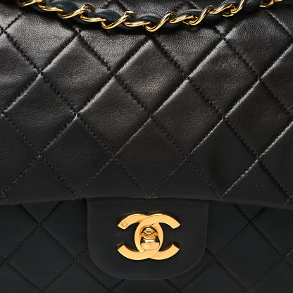 Chanel Lambskin Quilted Medium Double Flap Black 9 of 13