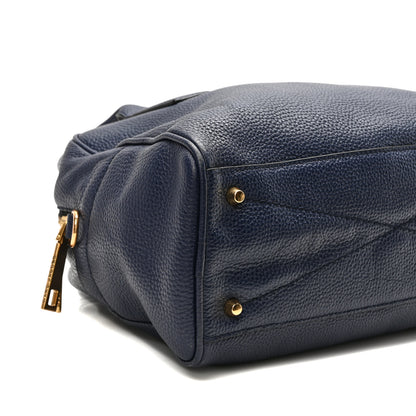 Marc Jacobs Pebbled Calfskin Gotham Bauletto Satchel Blue 8 of 9