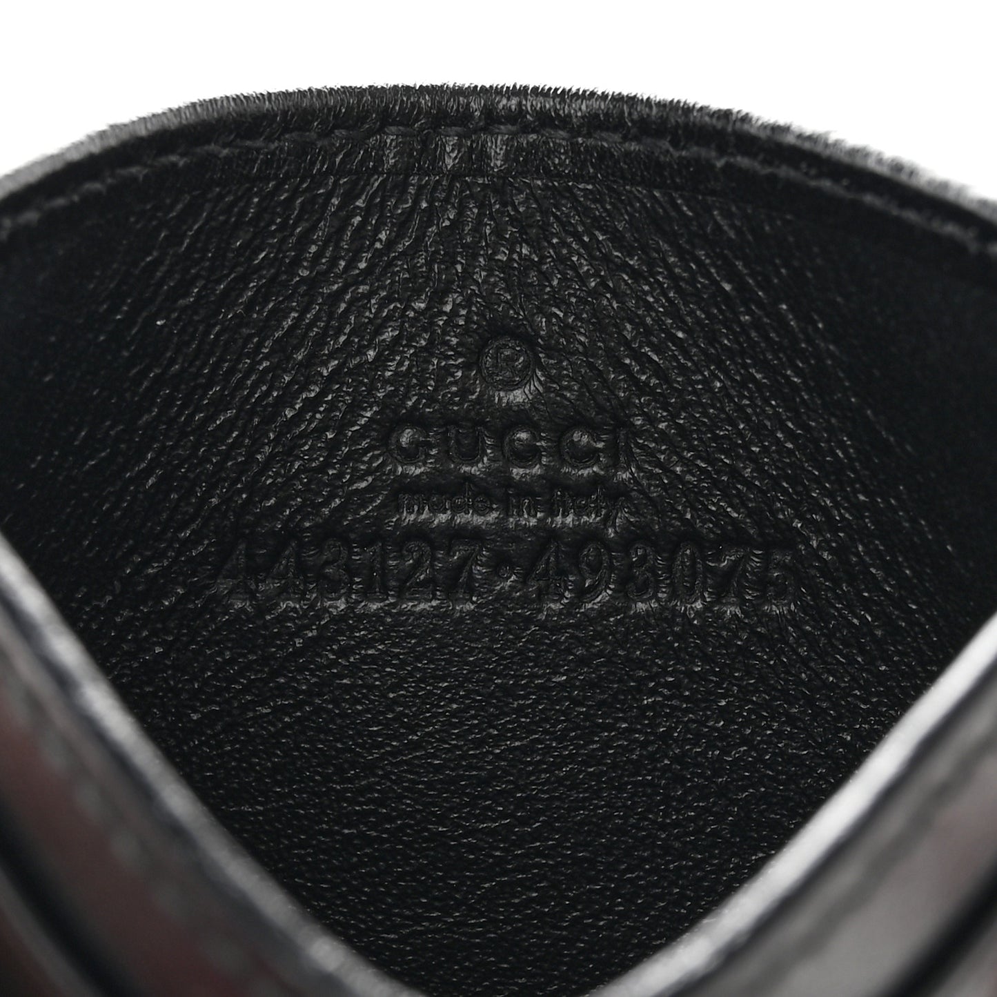 Calfskin Matelasse GG Marmont Card Holder Black