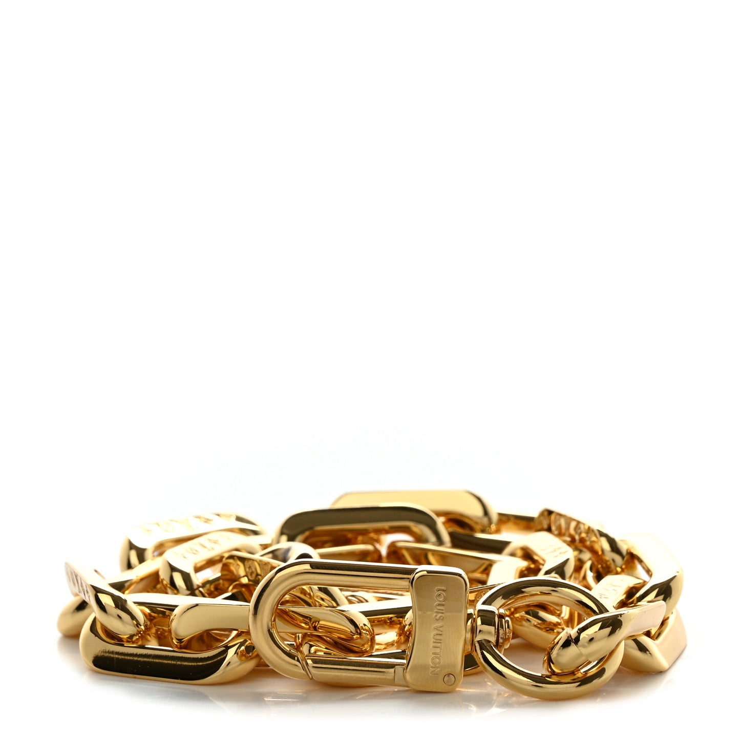 Metal Coussin Chain Strap Gold