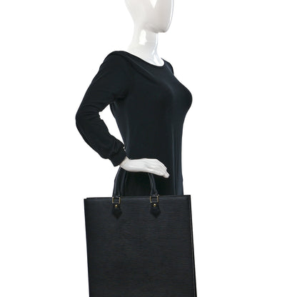 Louis Vuitton Epi Sac Plat GM Black 2 of 9