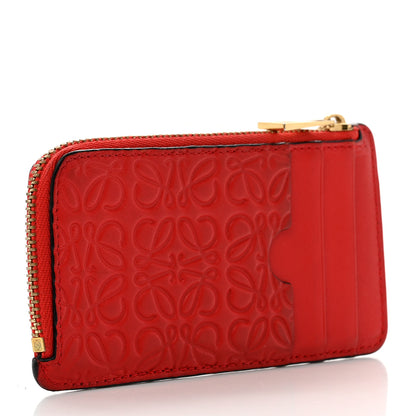 Loewe Calfskin Embossed Repeat Coin Card Holder Pomodoro 3 of 7