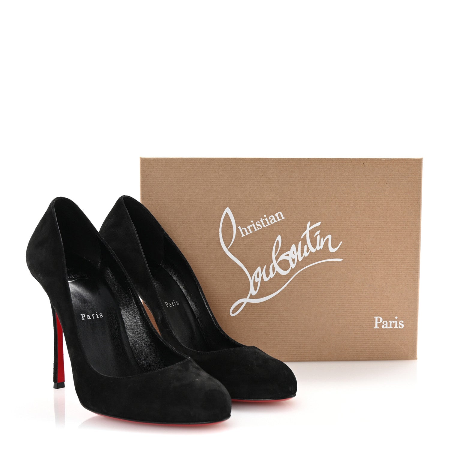 Christian Louboutin Veau Velours Dolly 100 Pumps 41 Black 9 of 9