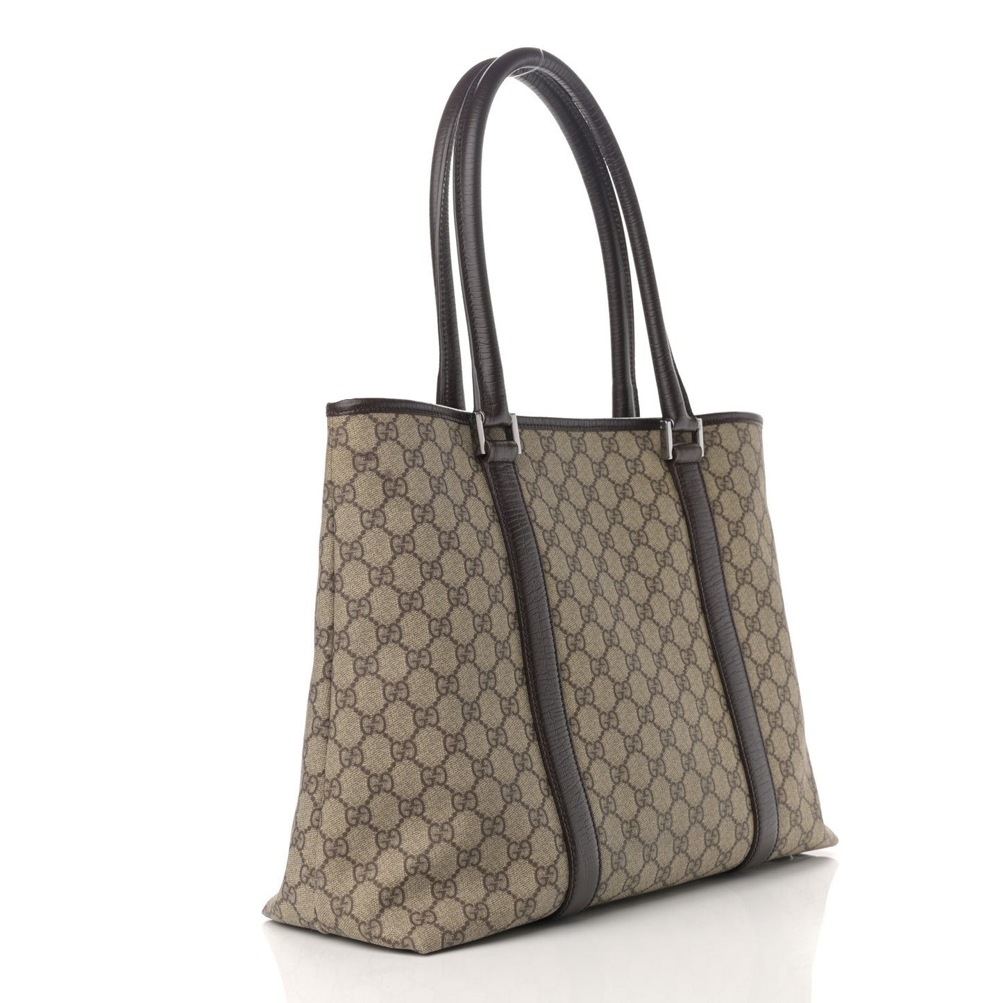 GG Plus Monogram Medium Joy Tote Dark Brown