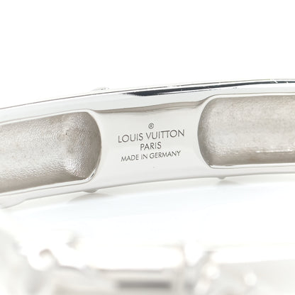 Louis Vuitton Brass Family Bracelet Bangle S Silver 4 of 6