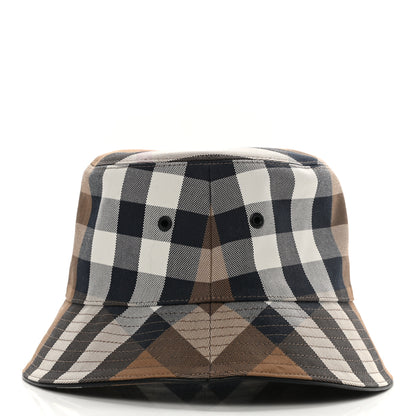 Burberry Cotton Canvas Exaggerated Check Bucket Hat M Birch Brown 5 of 8