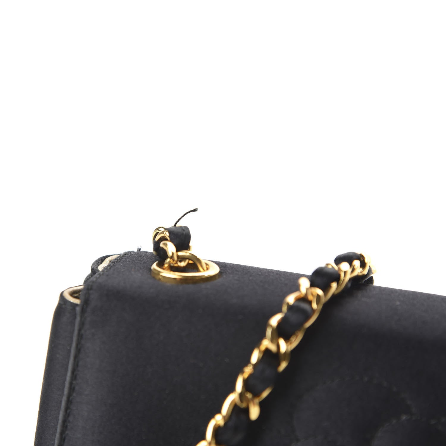 Chanel Satin Camellia Flap Black 12 of 12