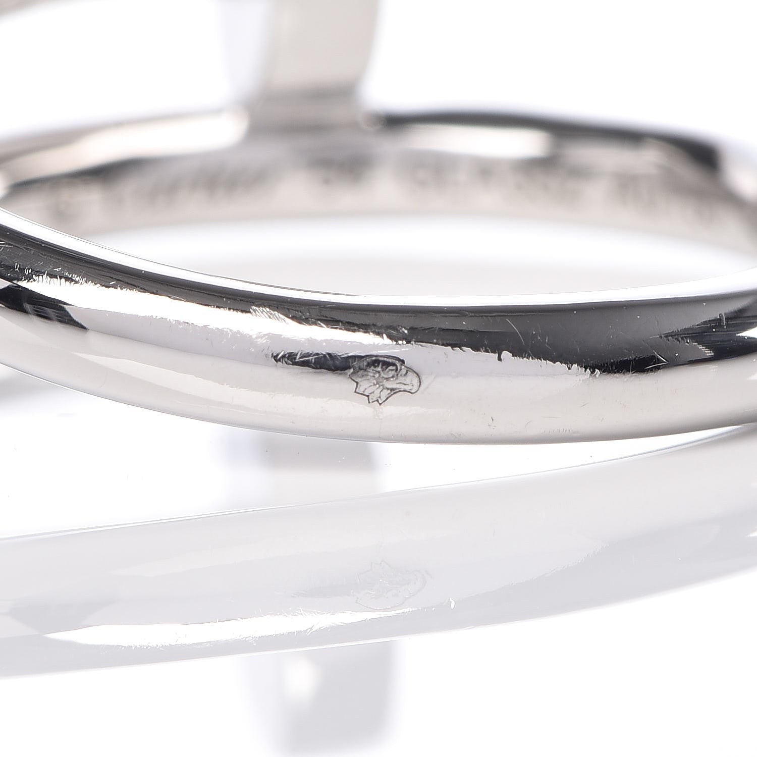 Cartier 18K White Gold Juste Un Clou Ring 54 6.75 7 of 8