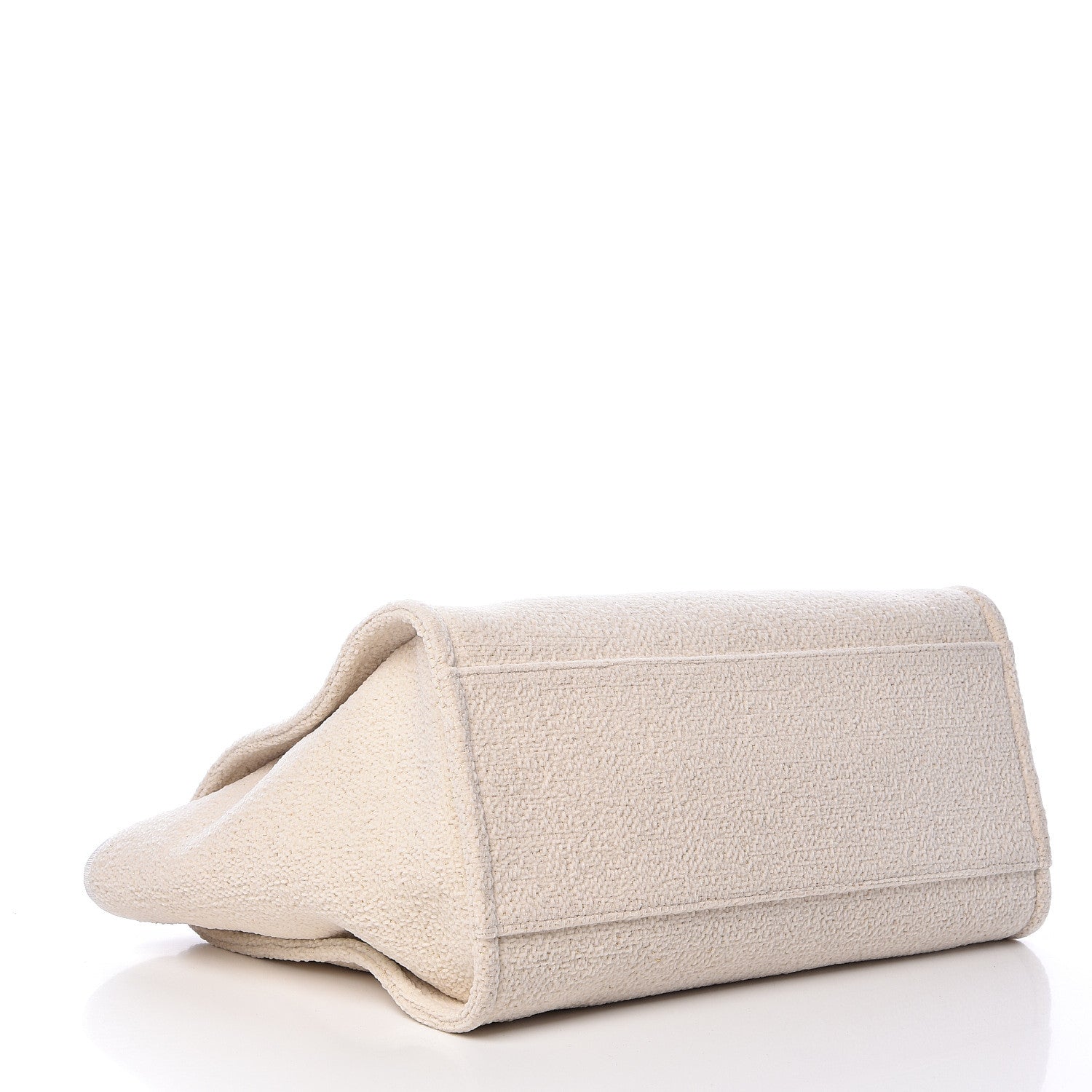 Chanel Lurex Boucle Large Deauville Tote White 5 of 11