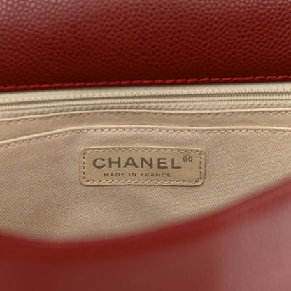 Chanel Caviar Large Timeless CC Flap Dark Red 6 of 10