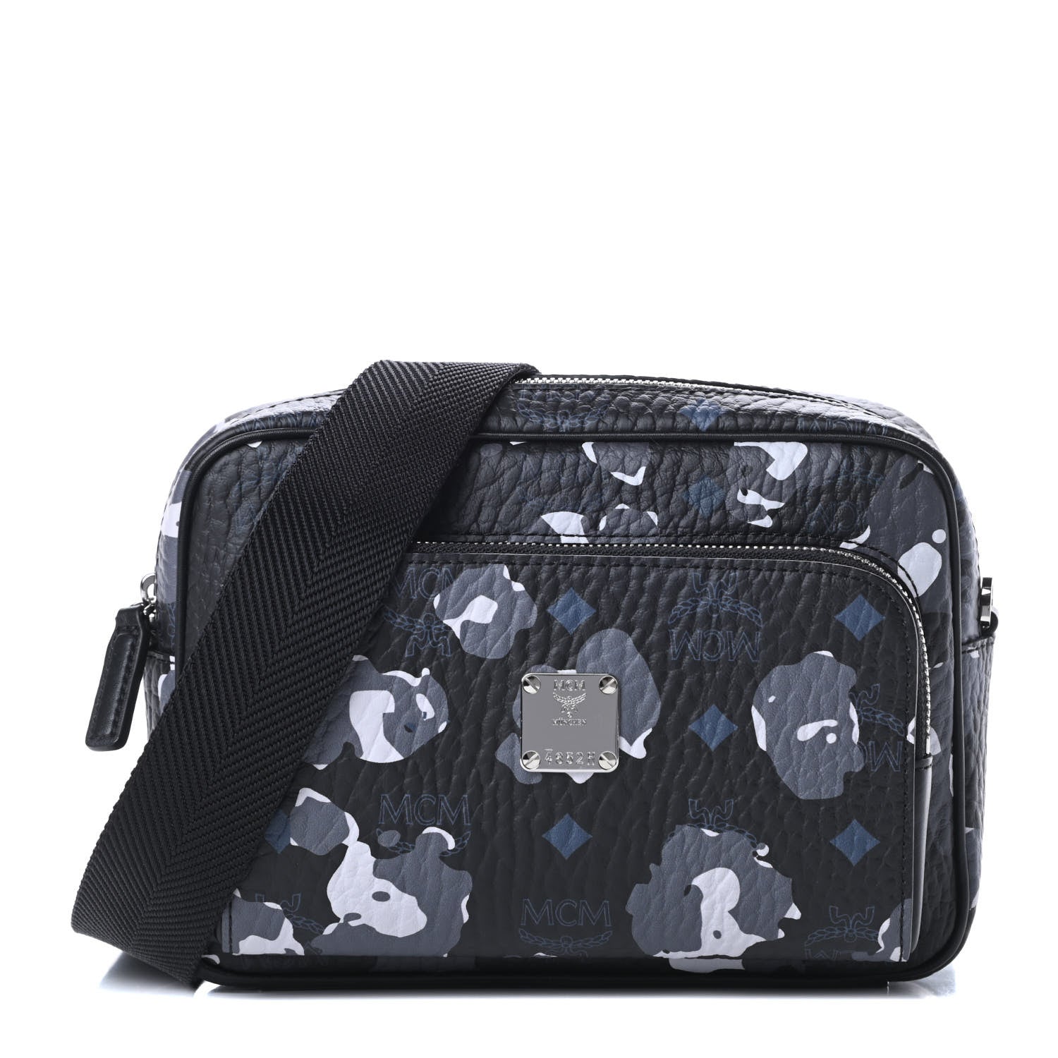 MCM Visetos Floral Leopard Klassik Crossbody Bag Black 1 of 11