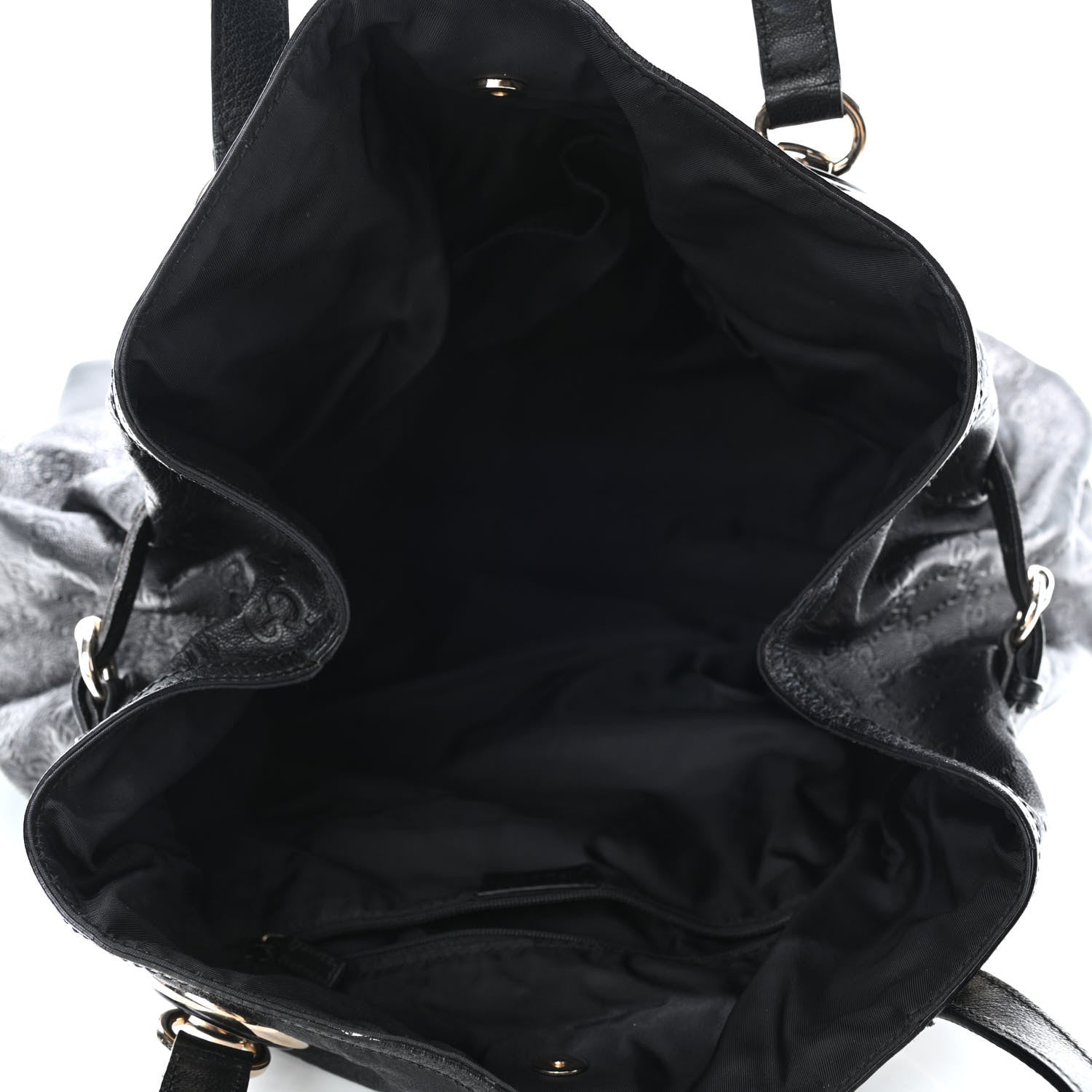 Gucci Guccissima Full Moon Tote Black 4 of 4