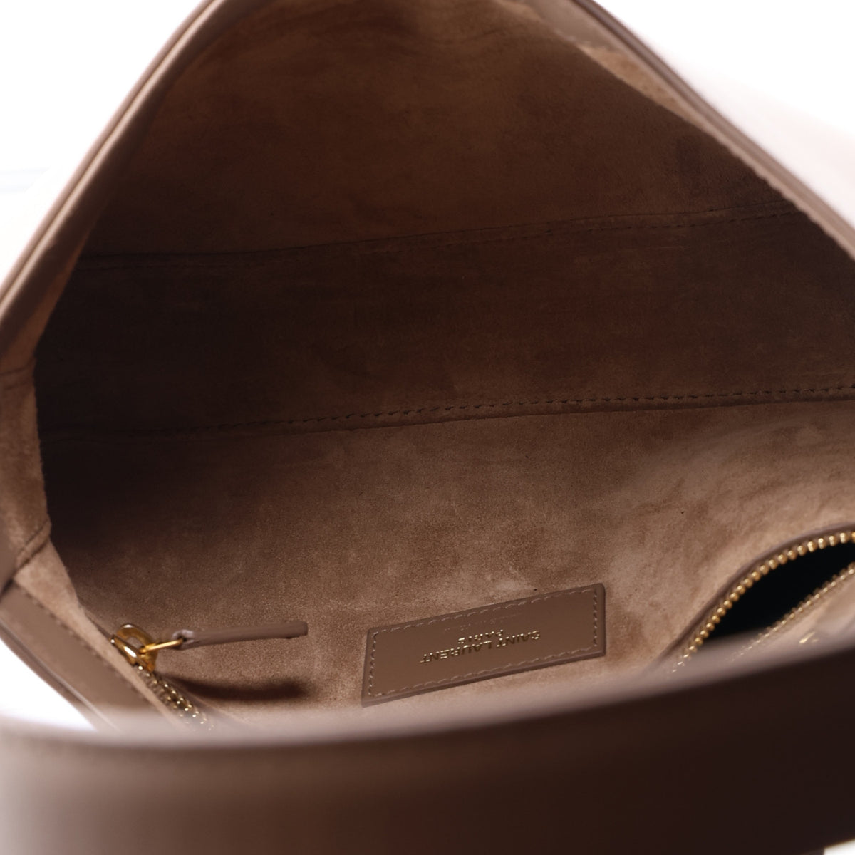 Saint Laurent Smooth Calfskin Le 5 A 7 Hobo Taupe 5 of 10