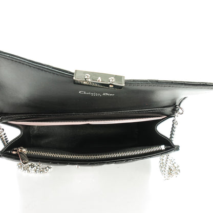 Christian Dior Lambskin Cannage Large Miss Dior Promenade Pouch Black 5 of 8