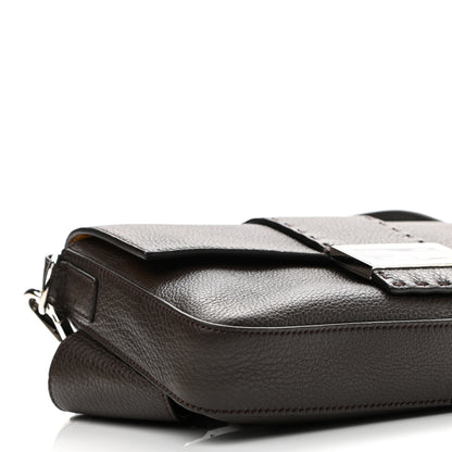 Fendi Calfskin Romano Selleria Belt Baguette Bag Ebano 10 of 11