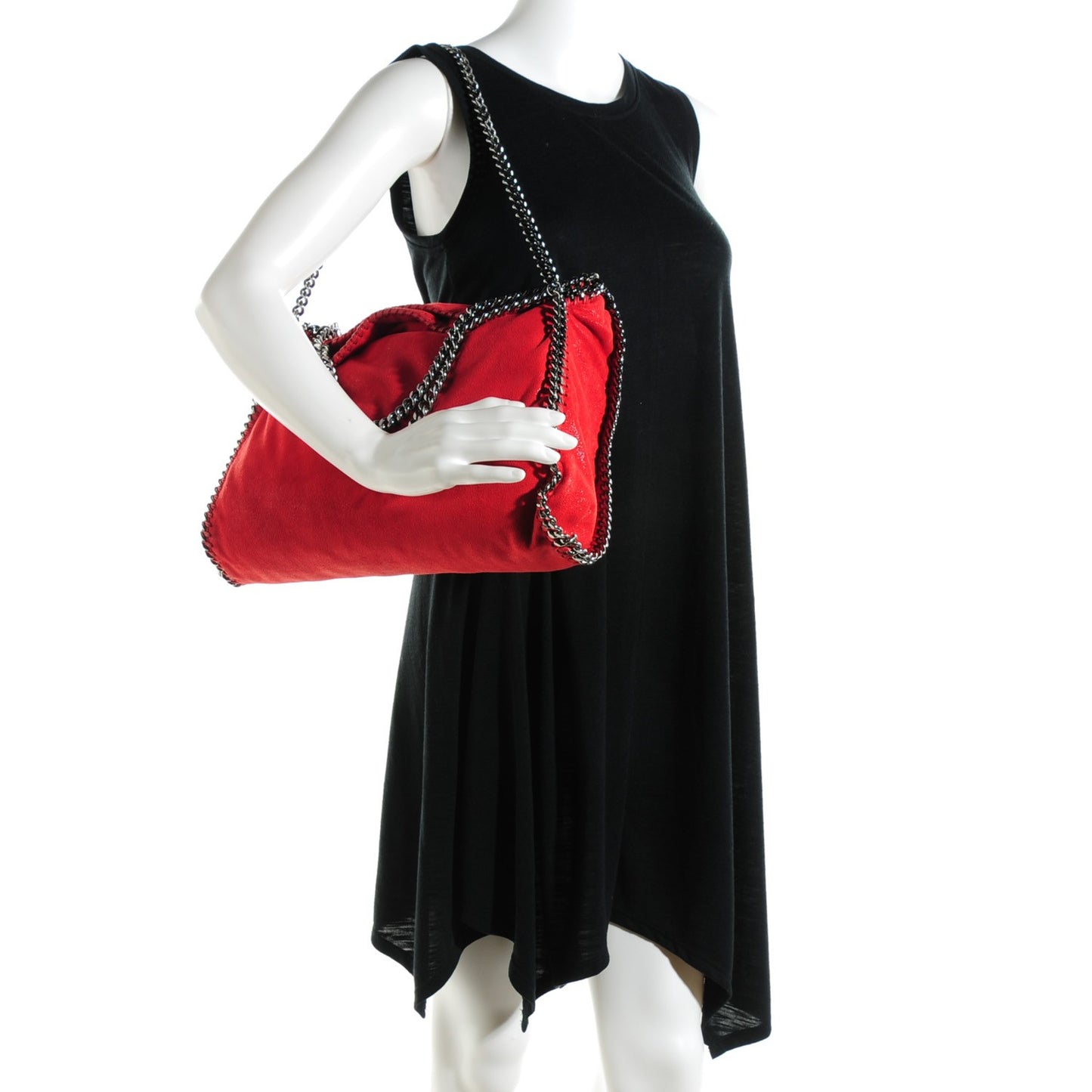 Shaggy Deer Falabella Fold Over Tote Flame