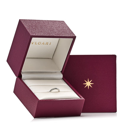 Bulgari Platinum Diamond Fedi Wedding Band Ring 45 3.5 3 of 6