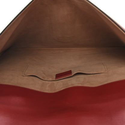 Gucci Calfskin Maxi Sylvie Clutch Red 5 of 12