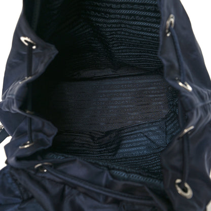 Prada Tessuto Nylon Saffiano Vela Medium Backpack Baltico 5 of 9
