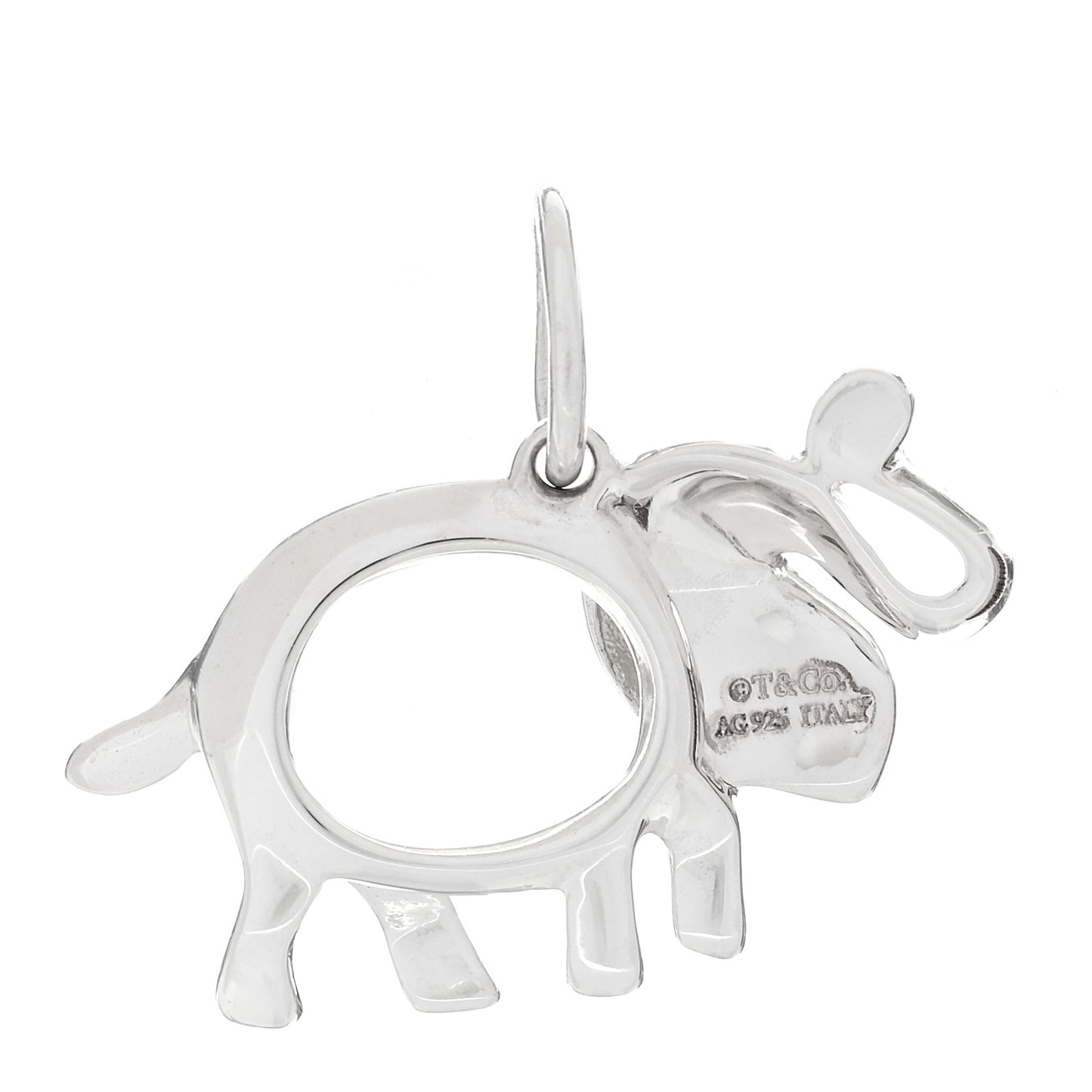 Sterling Silver Tsavorite Save the Wild Elephant Charm