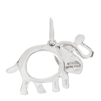 Tiffany Sterling Silver Tsavorite Save the Wild Elephant Charm 3 of 5