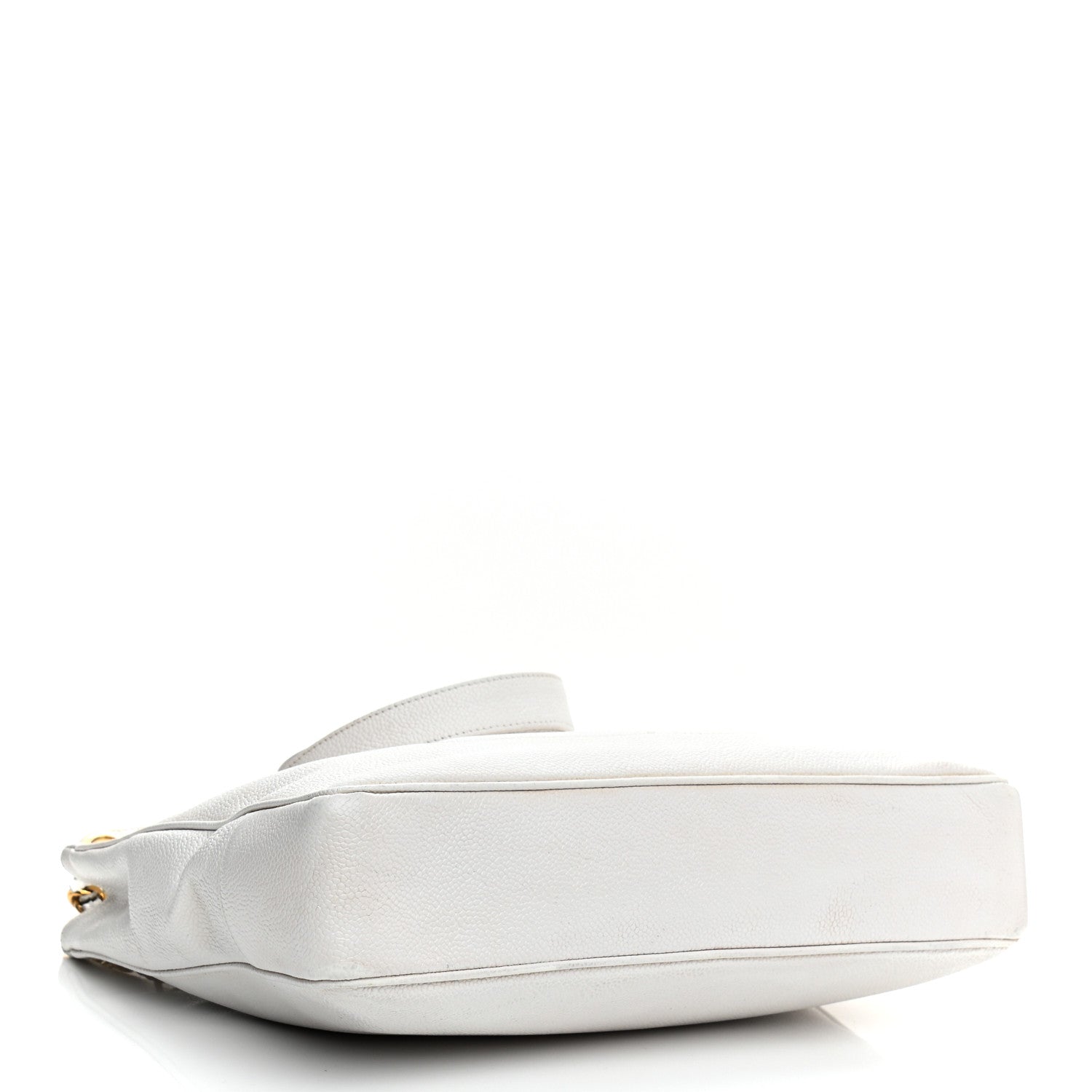 Chanel Caviar CC Shoulder Bag White 4 of 17