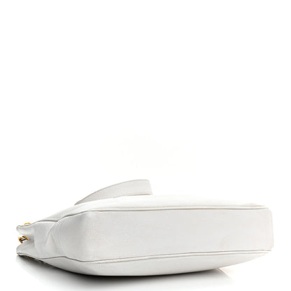 Chanel Caviar CC Shoulder Bag White 4 of 17