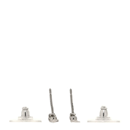 Chanel Metal CC Chain Drop Earrings Silver 3 of 4