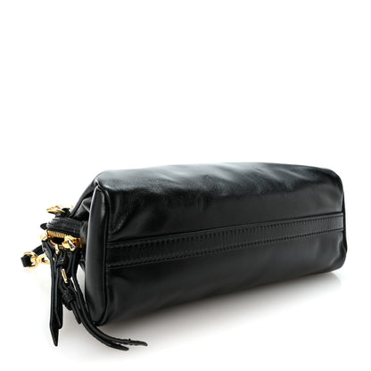 Miu Miu Softy Shine Calfskin Caprice Clutch Black 4 of 9