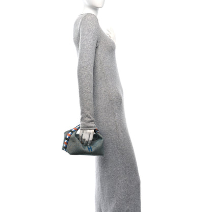 Hermes Wool Small Bride-A-Brac H Natte Pouch Bleu 2 of 10
