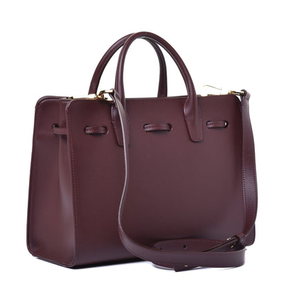 Mansur Gavriel Calfskin Mini Sun Bag Burgundy 3 of 8