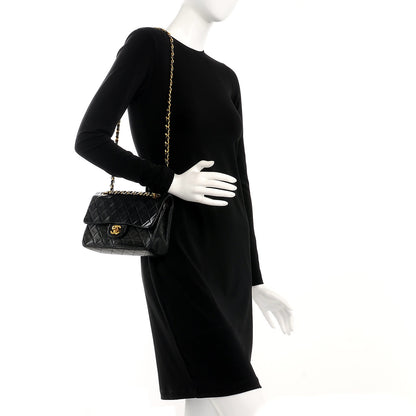 Chanel Lambskin Quilted Small Double Flap Black 2 of 11
