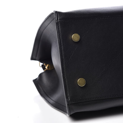 Saint Laurent Smooth Calfskin Small Monogram Cabas Black 8 of 10