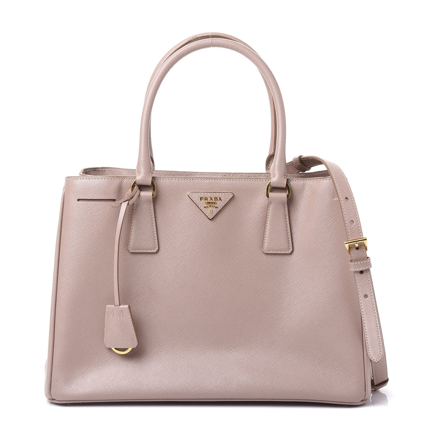 Saffiano Lux Medium Tote Cammeo