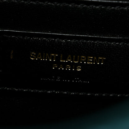 Saint Laurent Velvet Monogram Matelasse Baby Niki Chain Satchel Dark Green 6 of 12