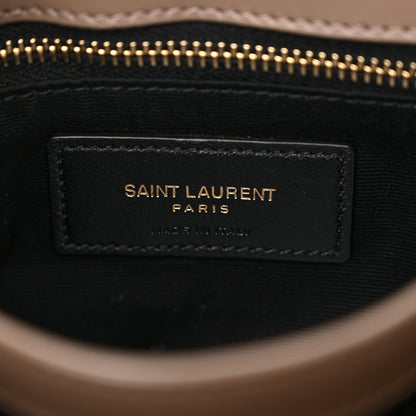Saint Laurent Calfskin Y Quilted Monogram Toy Loulou Crossbody Bag Taupe 6 of 15