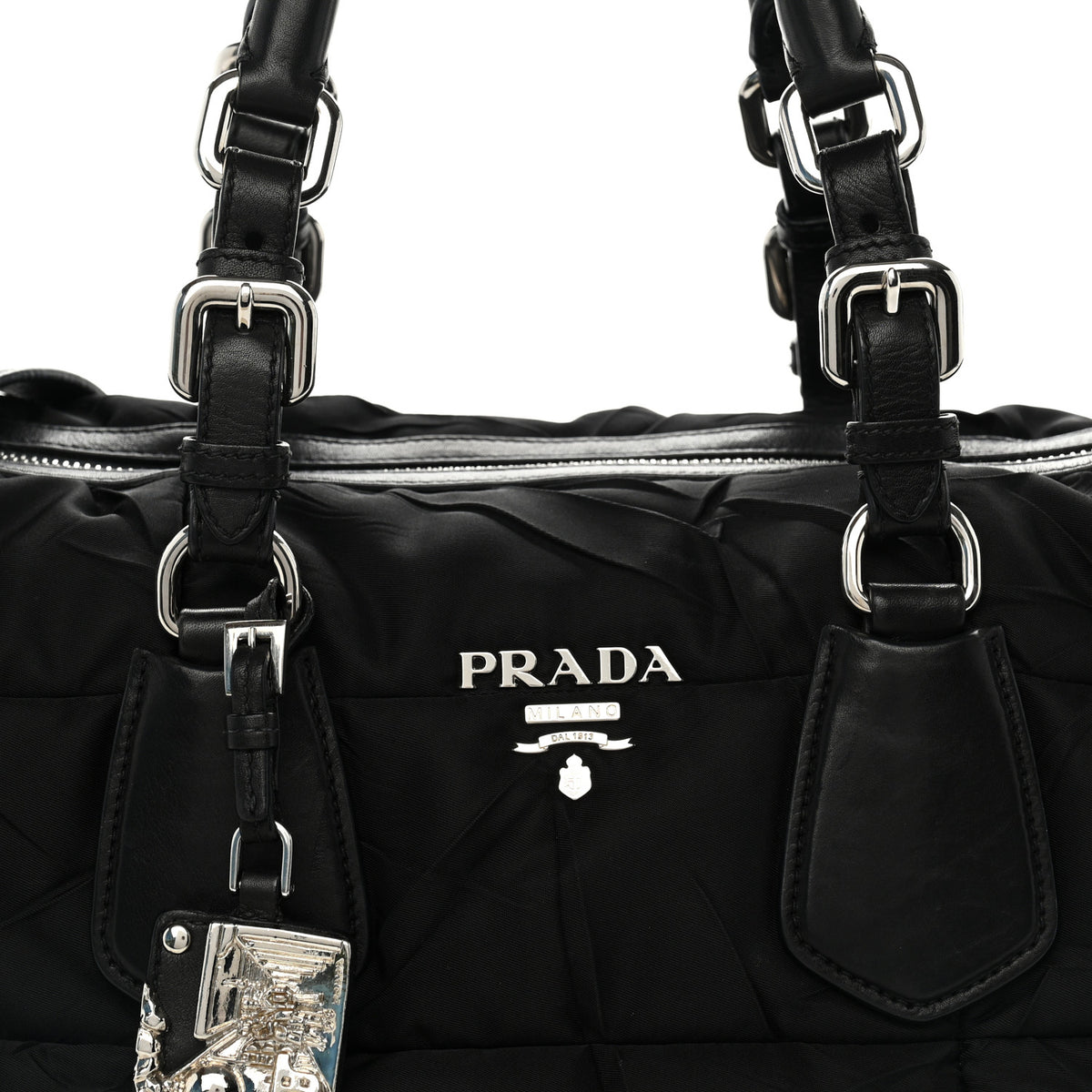 Crispy Nylon Bauletto Black