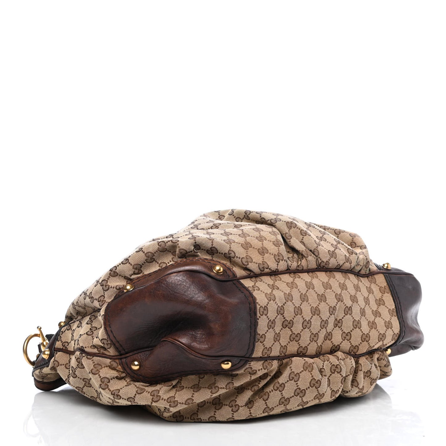 Monogram Large Jockey Hobo Brown