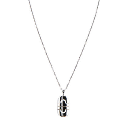 Bulgari 18K White Gold Parentesi Pendant Necklace 1 of 7