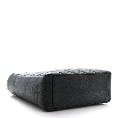 Chanel Caviar Quilted Petit Shopping Tote PST Black 4 of 12